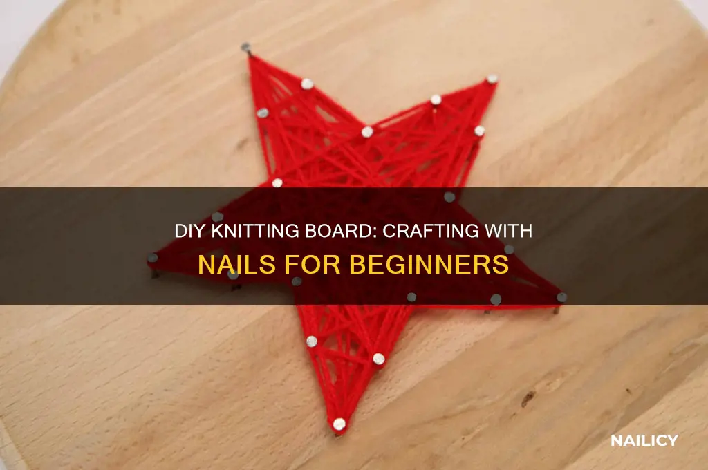 how to makea knitting board with nails