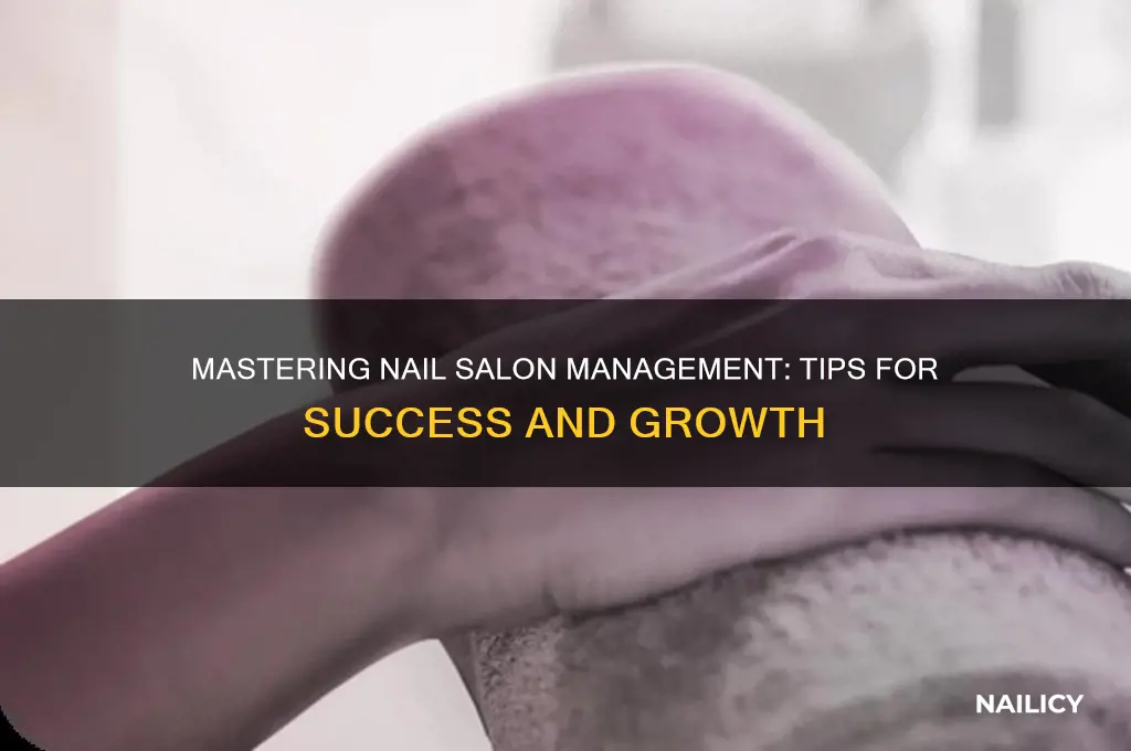 how to manage a nail salon