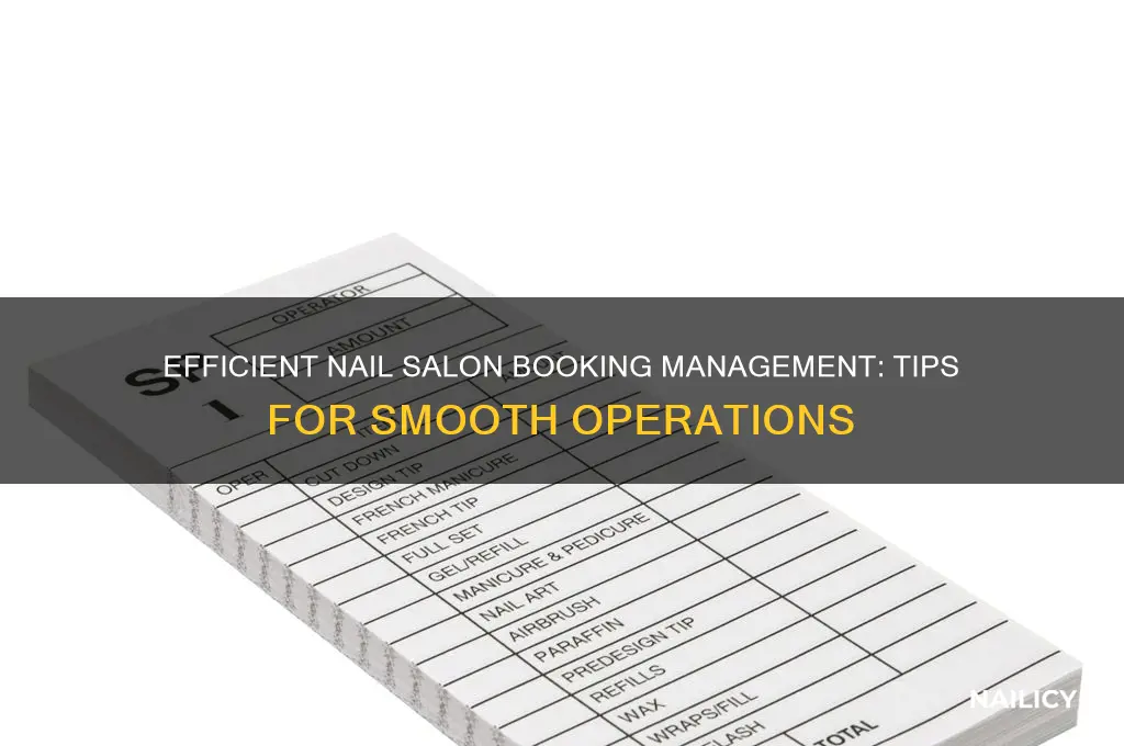 how to manage nail salon book