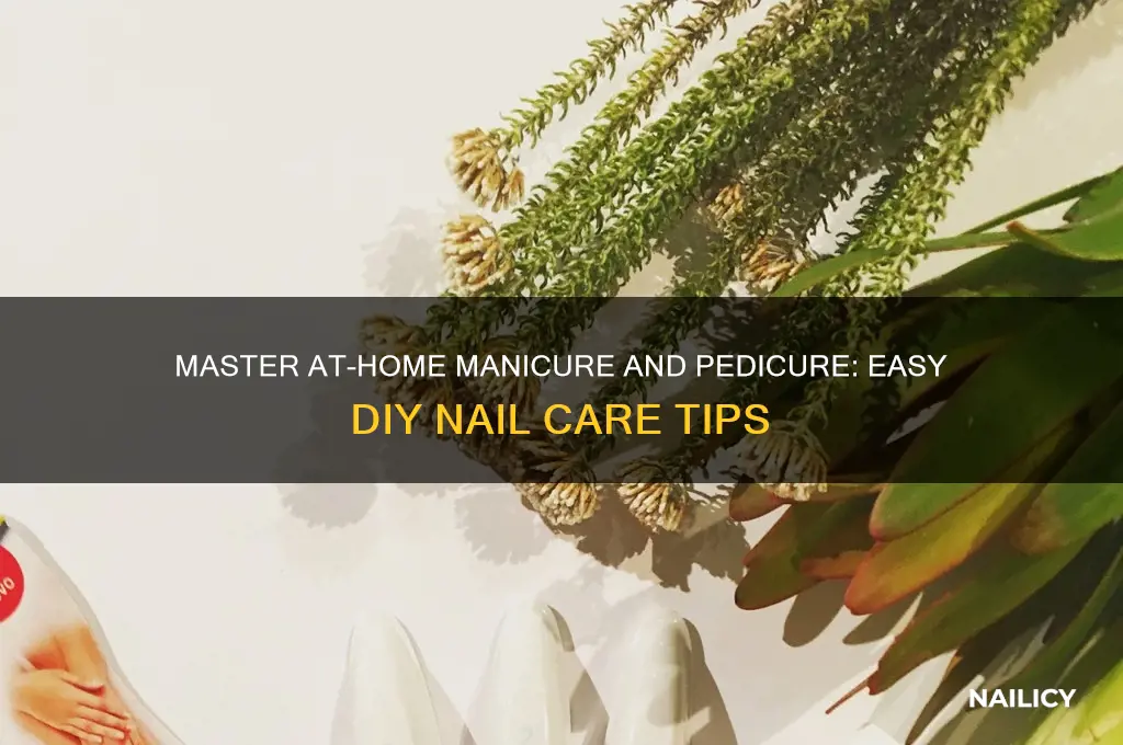 how to manicure and pedicure nails at home