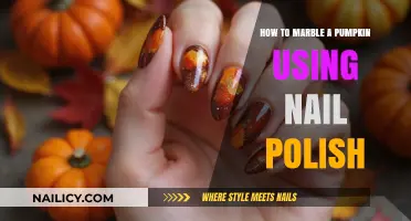 Marble Your Pumpkin: Easy Nail Polish DIY Craft Guide