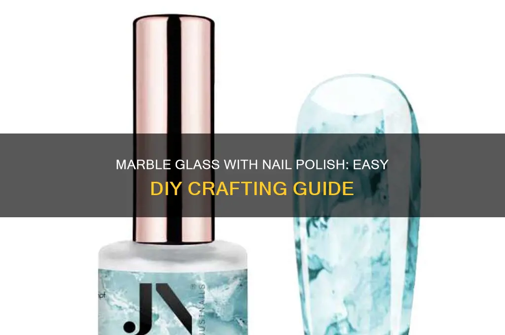 how to marble glass with nail polish