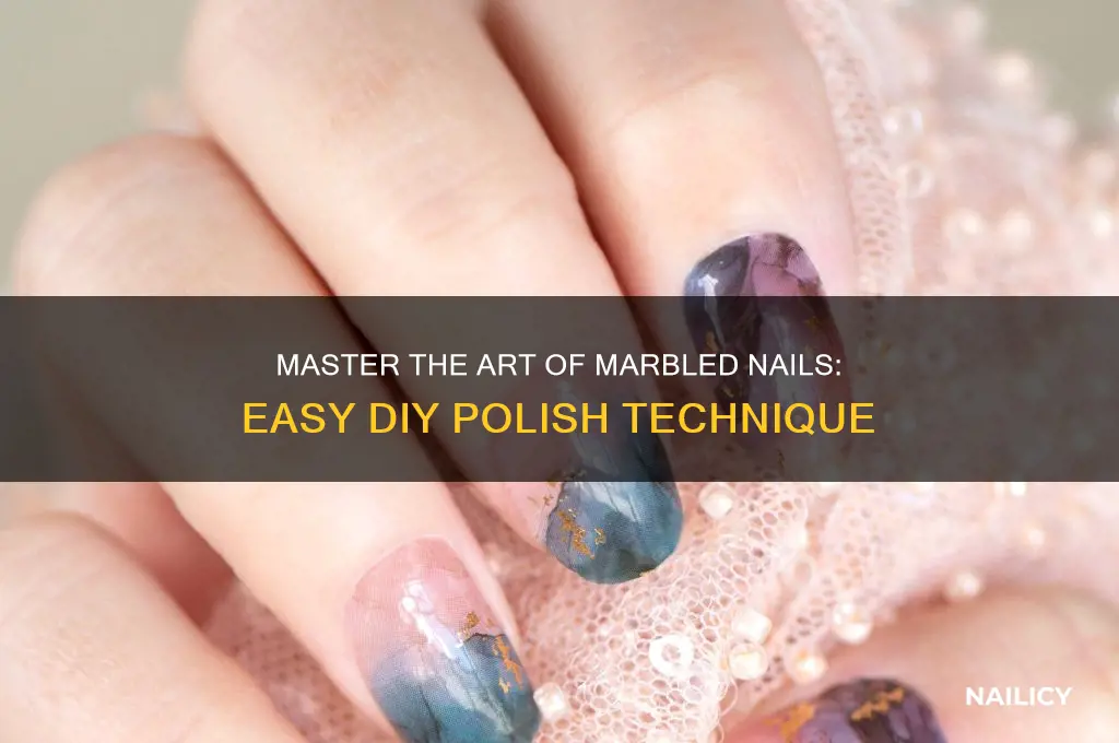 how to marble nail polish