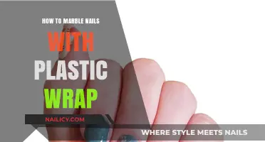 Easy Plastic Wrap Marble Nails: DIY Nail Art Tutorial