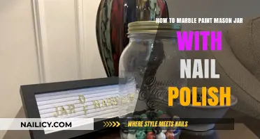 DIY Marble Mason Jars: Nail Polish Painting Tutorial for Beginners