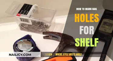 Perfectly Aligning Shelves: A Guide to Marking Nail Holes Accurately