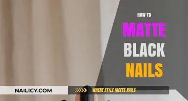Achieve Sleek Matte Black Nails: Easy DIY Guide for Stunning Results