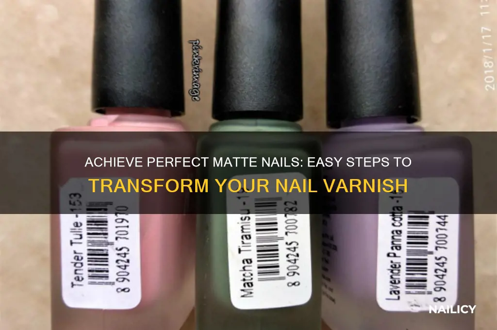 how to matte nail varnish