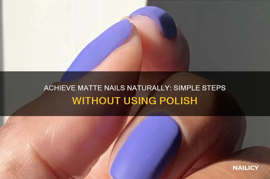 how to matte nails without polish