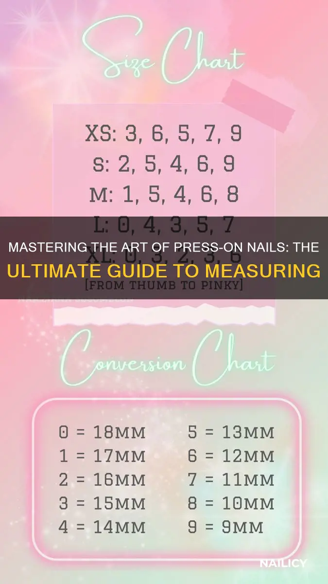 how to measure finger nails for press ons