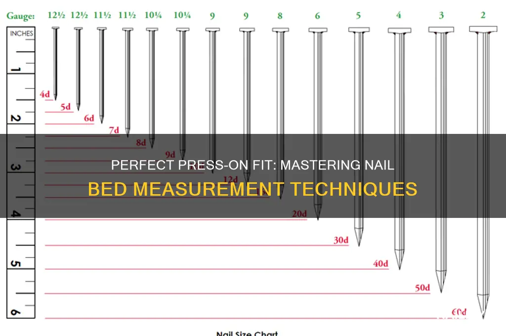 how to measure nail beds for press ons