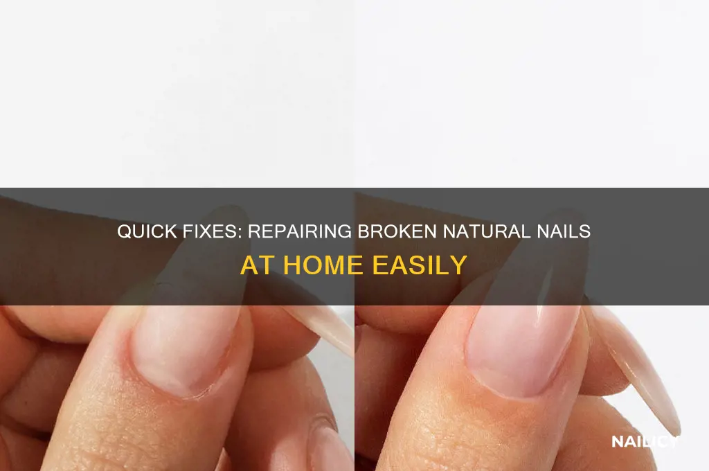 how to mend a broken natural nail