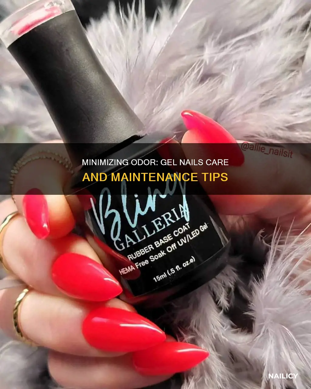 how to minimize odor of gel nails