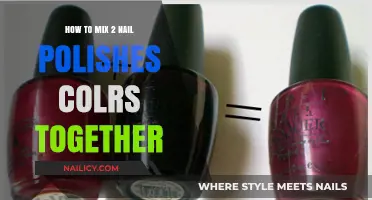 Creative Nail Art: Mixing Two Nail Polish Colors Like a Pro