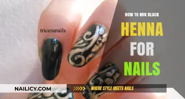 Mixing Black Henna for Nail Art: A Step-by-Step Guide