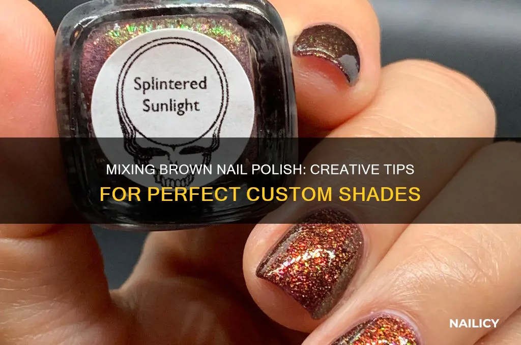how to mix brown nail polish