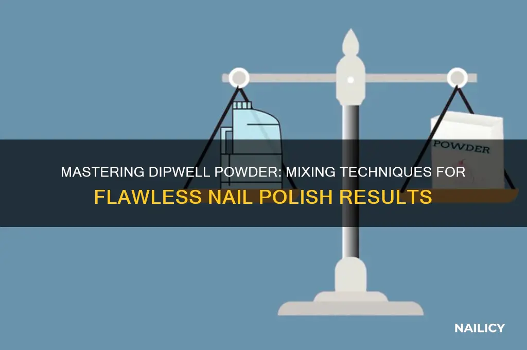 how to mix dipwell powder with nail polish