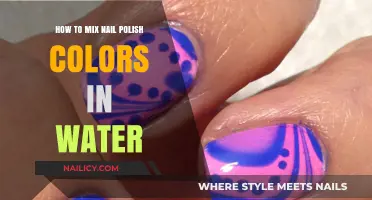 Creative Nail Art: Mixing Nail Polish Colors in Water Techniques