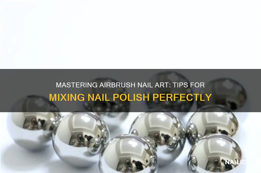 how to mix nail polish for airbrush