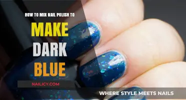 Mixing Nail Polish: Create the Perfect Dark Blue Shade at Home