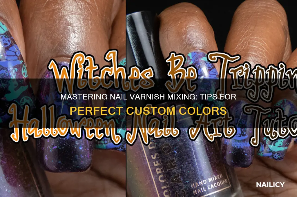 how to mix nail varnish