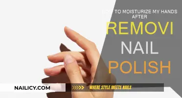 Moisturizing Hands: Post-Nail Polish Removal Care
