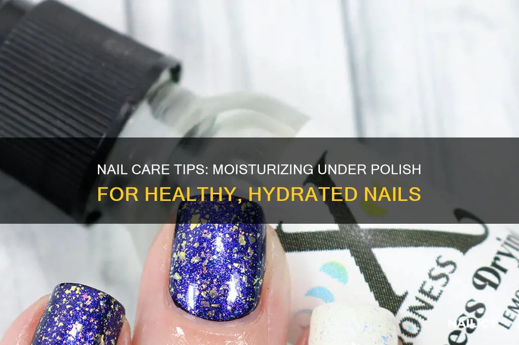 how to moisturize nails with polish on