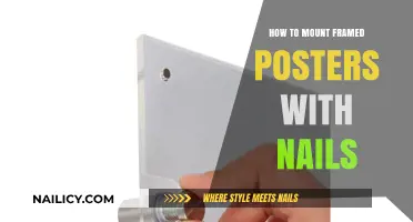 Easy Nail Techniques for Mounting Framed Posters on Walls