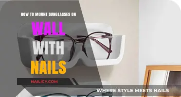 Easy DIY: Mounting Sunglasses on Your Wall with Nails