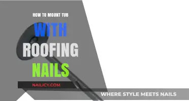 Mounting a Tub Securely: Roofing Nails Technique Explained