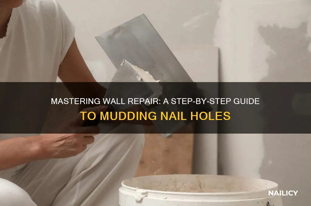 how to mud nail holes