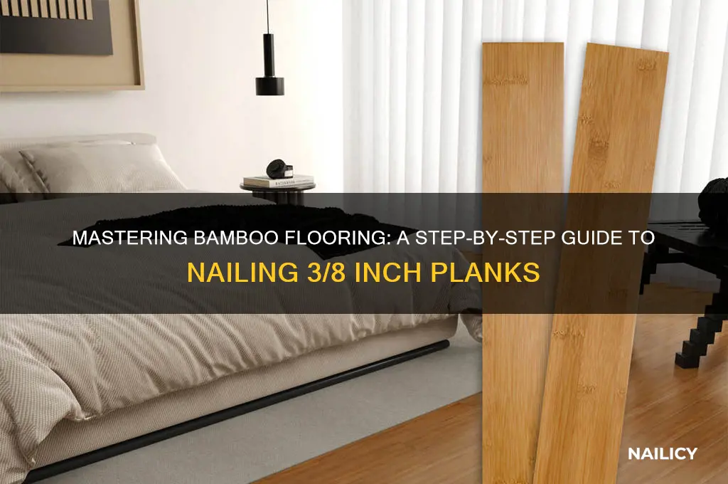 how to nail 3 8 bamboo floor