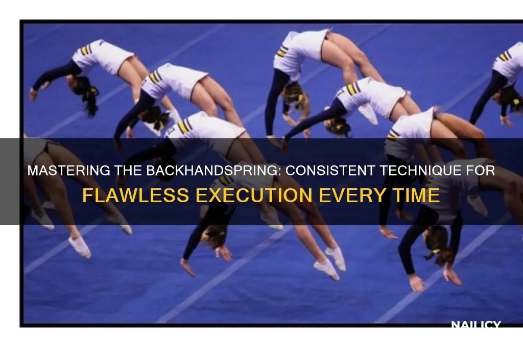 how to nail a backhandspring every time