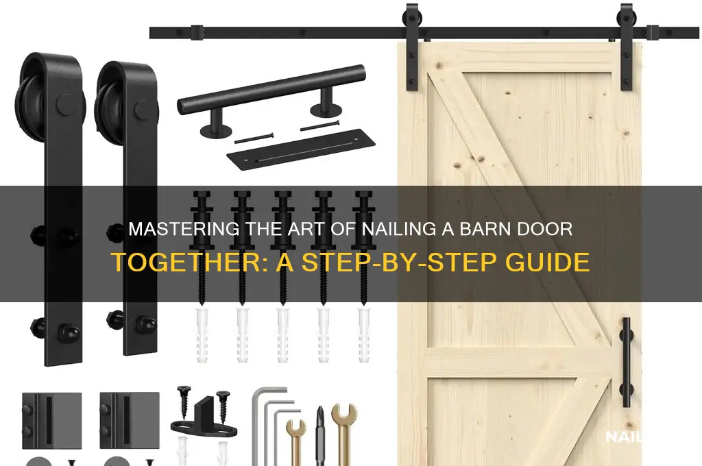 how to nail a barn door together