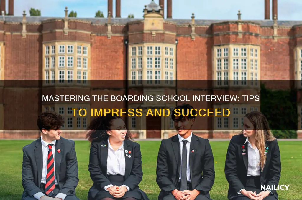 how to nail a boarding school interview