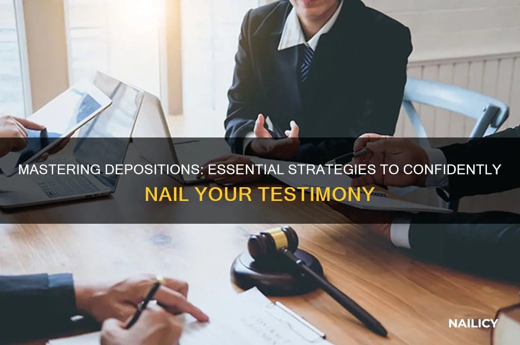 how to nail a deposition