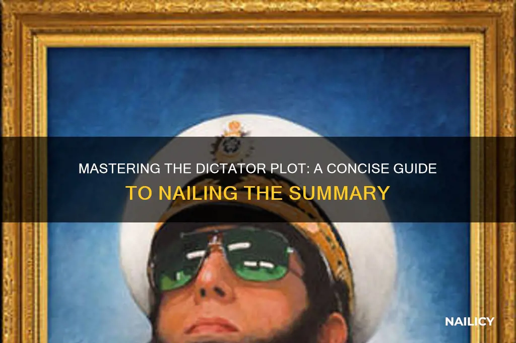how to nail a dictator plot summary