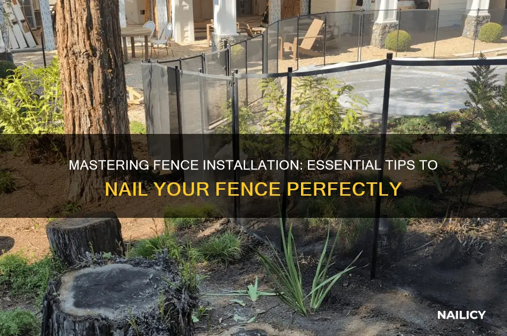 how to nail a fence