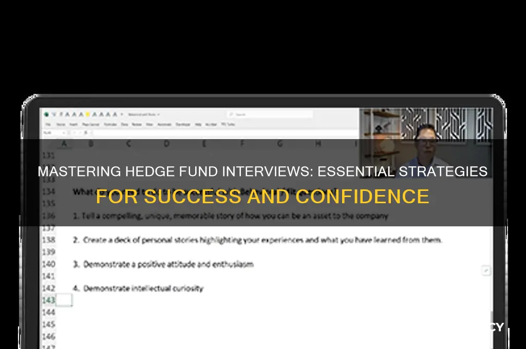 how to nail a hedge fund interview