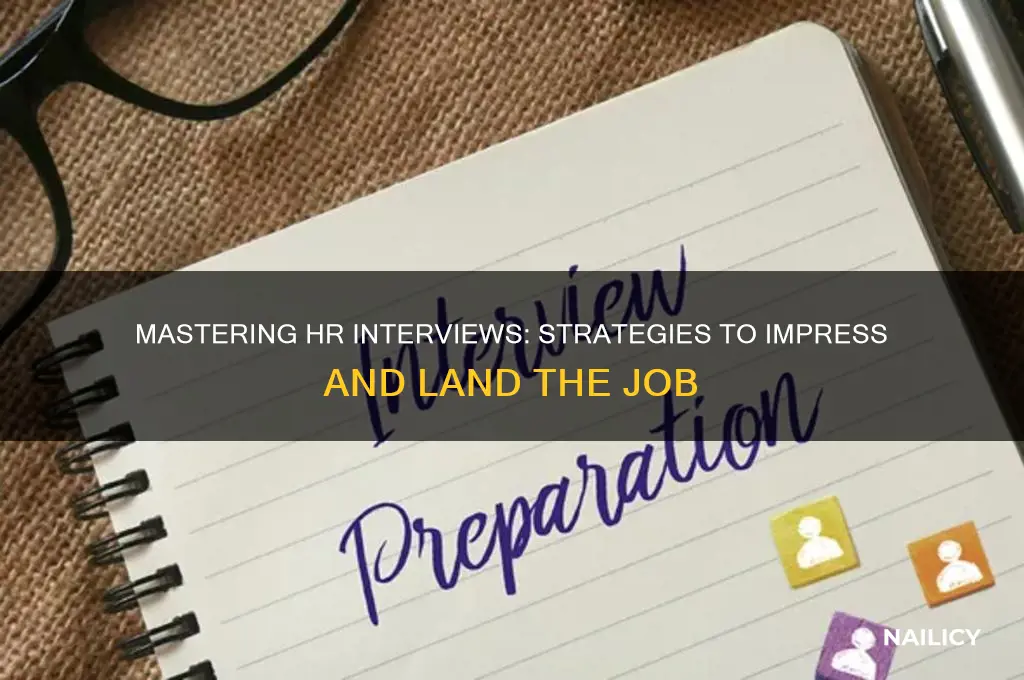 how to nail a hr job interview