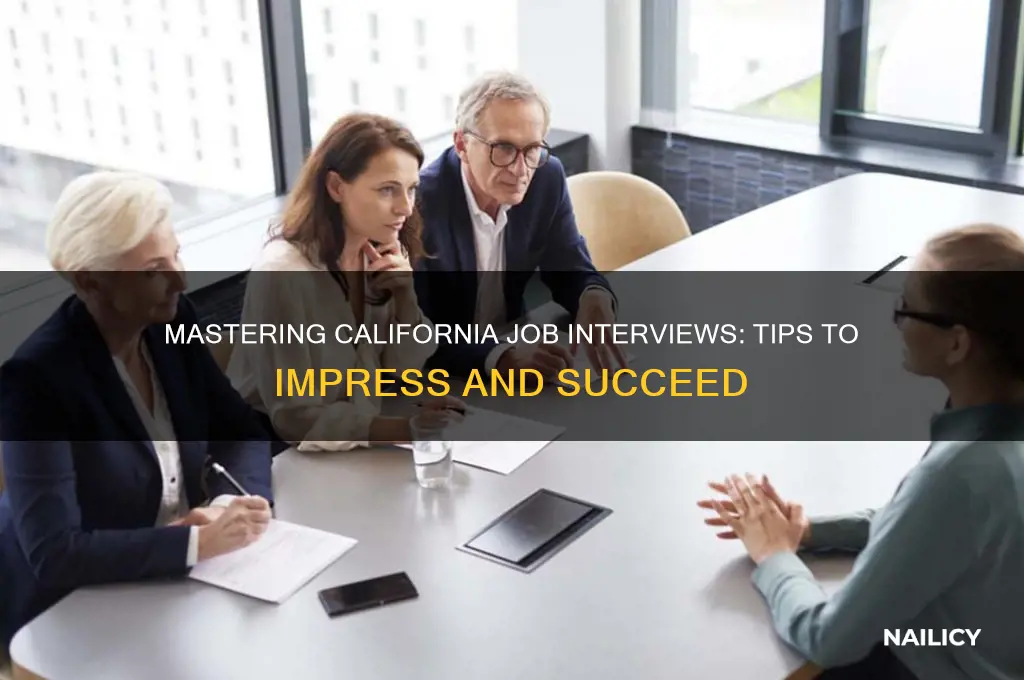 how to nail a job interview in california