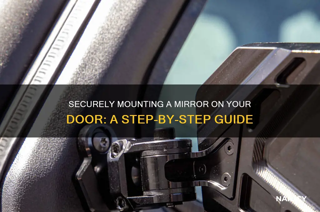 how to nail a mirror to a door
