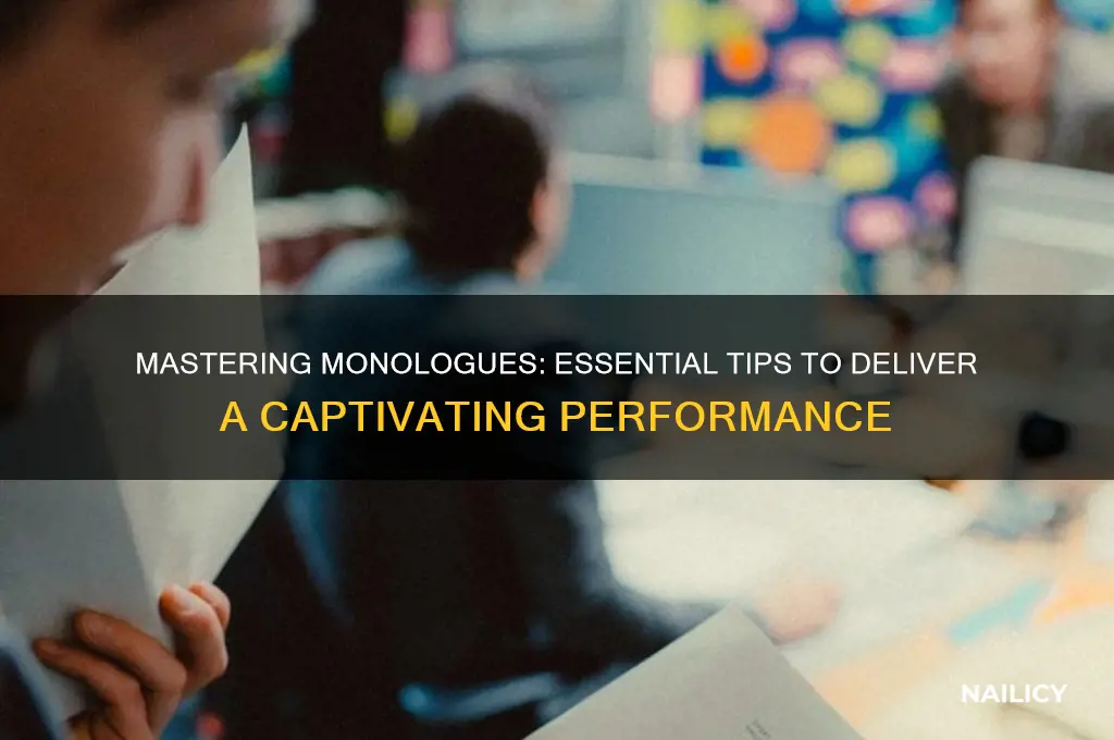 how to nail a monologue