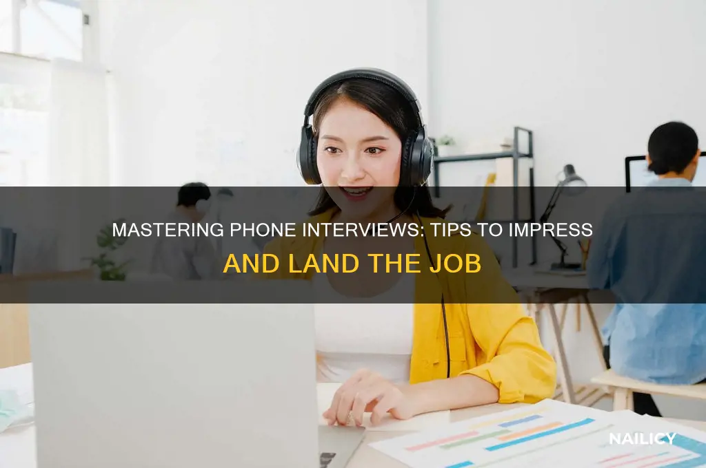 how to nail a phone job interview