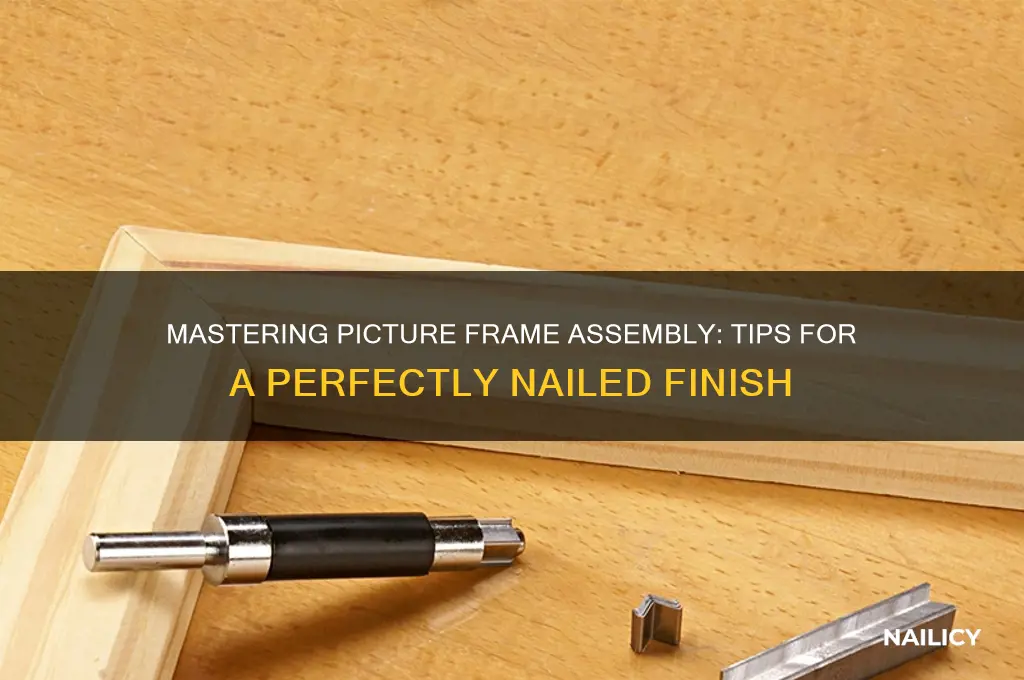 how to nail a picture frame together