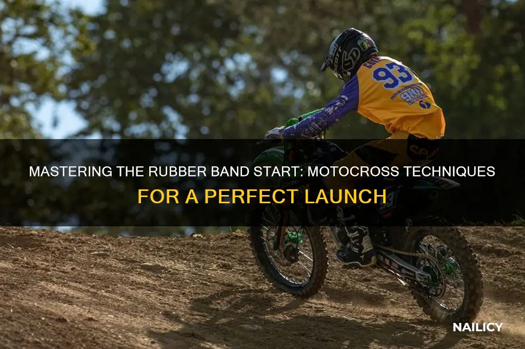 how to nail a rubber band start motocross