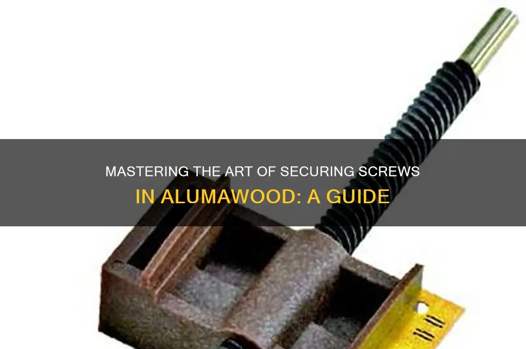 how to nail a screw in alumawood