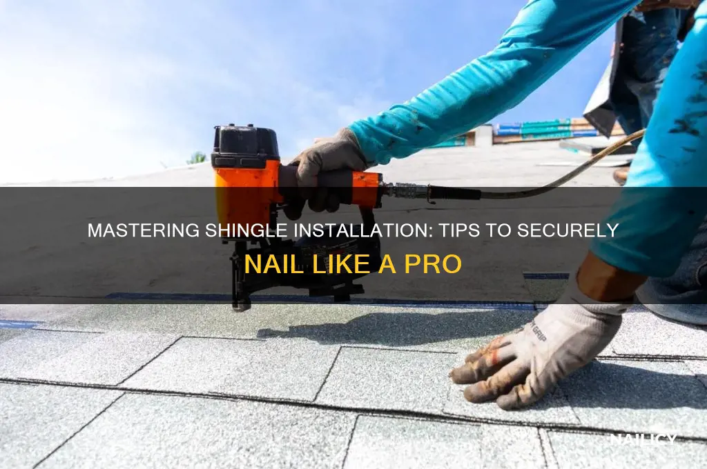 how to nail a shingle