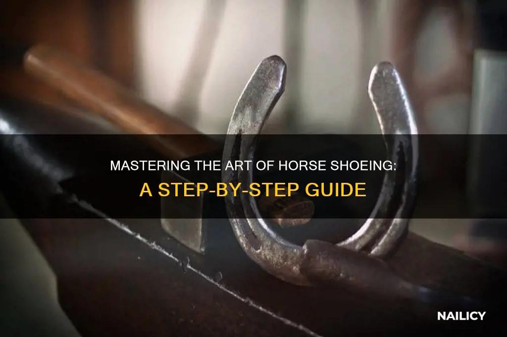 how to nail a shoe on a horse