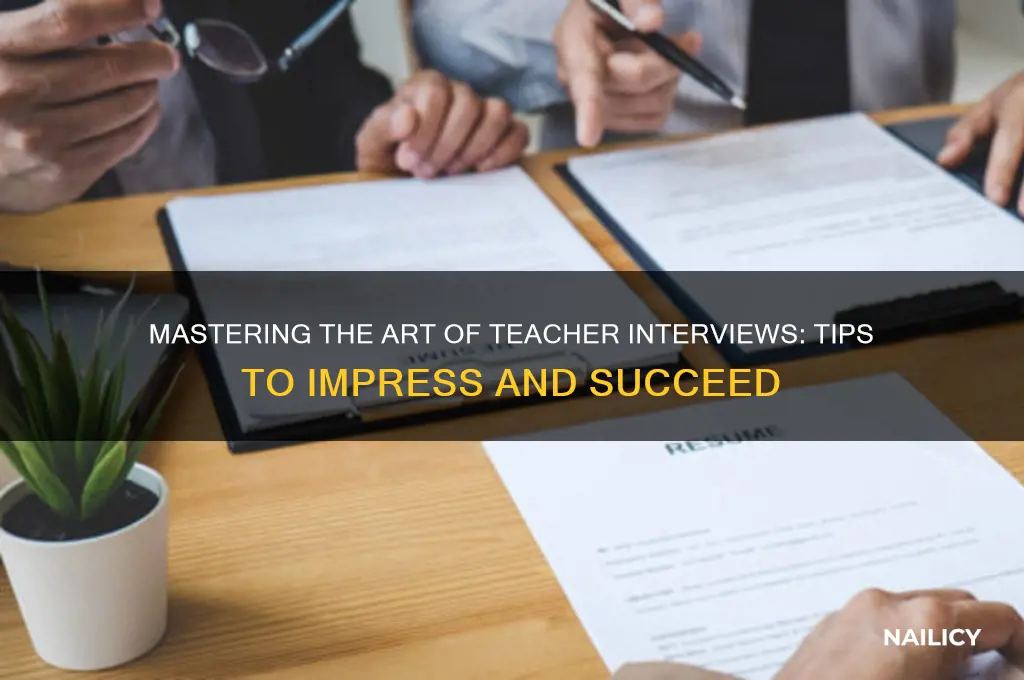how to nail a teacher job interview